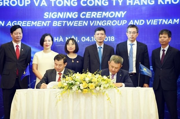 Vietnam Airlines y Vingroup se asocian para ofrecer optimos servicios a clientes hinh anh 1
