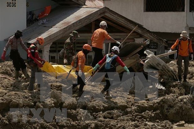 Indonesia acelera ultimos esfuerzos en busqueda de desaparecidos por terremoto y tsunami hinh anh 1