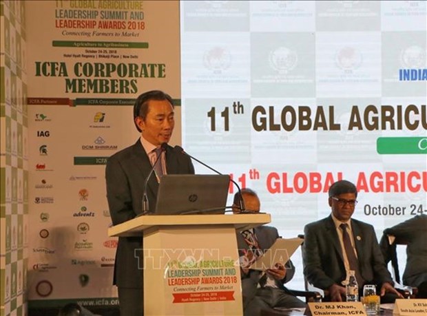 Vietnam participa en Cumbre Global de Liderazgo de Agricultura en India hinh anh 1