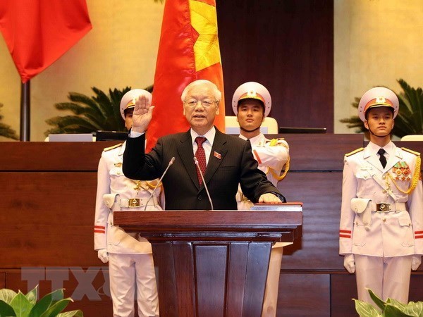 Continuan mensajes de felicitacion a nuevo presidente de Vietnam hinh anh 1