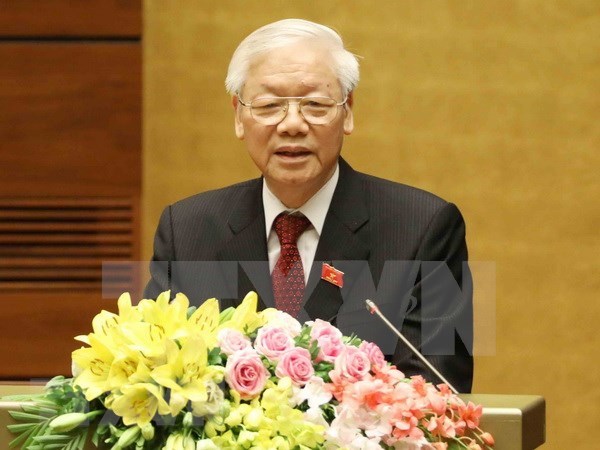 Lideres extranjeros enviaron mensajes de felicitacion a nuevo presidente de Vietnam hinh anh 1