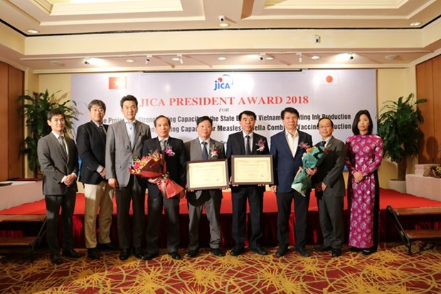 Entidades vietnamitas reciben premios de JICA por aportes al desarrollo nacional hinh anh 1