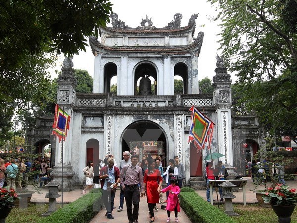 Aumenta llegada de turistas extranjeros a Hanoi en 2018 hinh anh 1