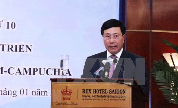 Celebran conferencia de cooperacion entre localidades fronterizas de Vietnam y Camboya hinh anh 1