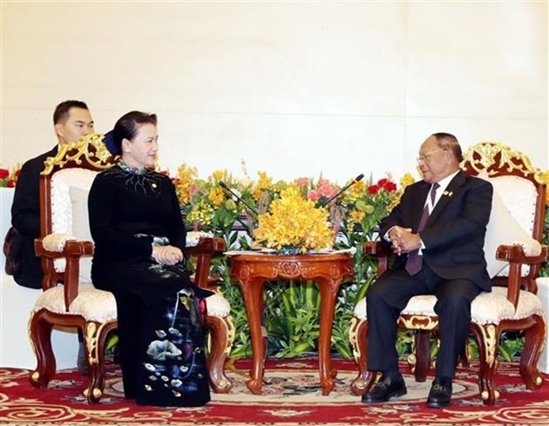 Presidenta parlamentaria vietnamita insta a concluir pronto demarcacion fronteriza con Camboya hinh anh 1