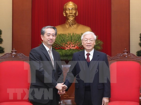 Presidente de Vietnam recibe a embajador chino hinh anh 1