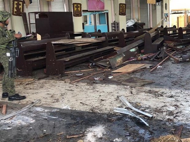 Estado Islamico asume responsabilidad de doble atentado con bombas en Filipinas hinh anh 1