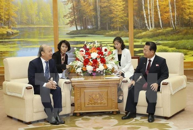Delegacion partidista vietnamita visita Corea del Norte hinh anh 1