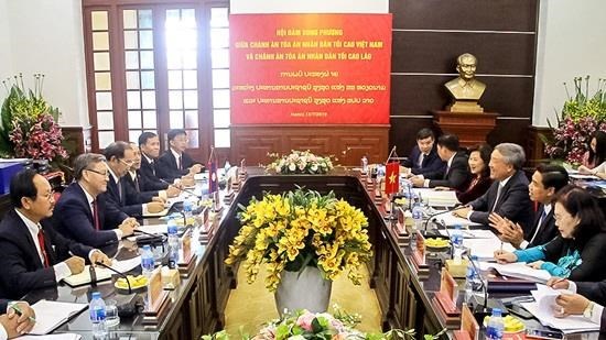 Fortalecen Vietnam y Laos la cooperacion judicial hinh anh 1