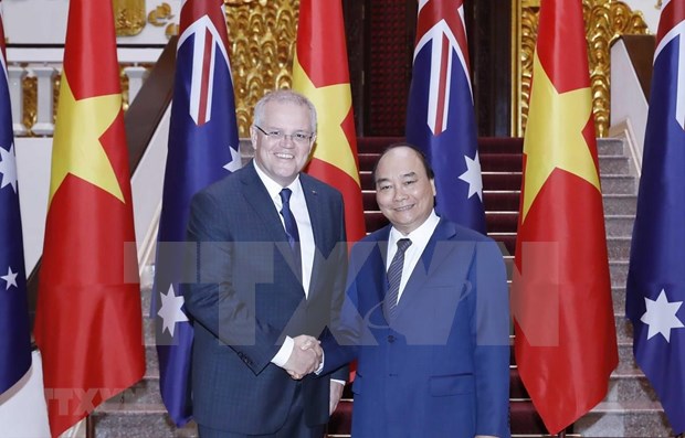 Concluye Premier de Australia visita oficial a Vietnam hinh anh 1
