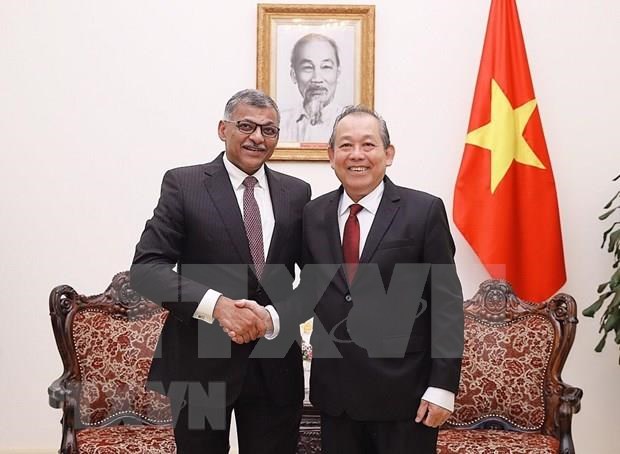 Aboga vicepremier de Vietnam por intercambio de experiencias judiciales con Singapur hinh anh 1