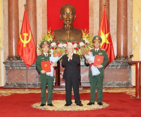 Promueven grado militar a subjefes de Direccion General de Politica del Ejercito Popular de Vietnam hinh anh 1