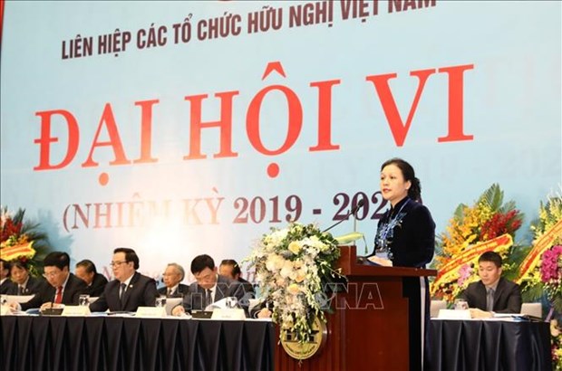 Inauguran VI Congreso Nacional de la Union de Organizaciones de Amistad de Vietnam hinh anh 1