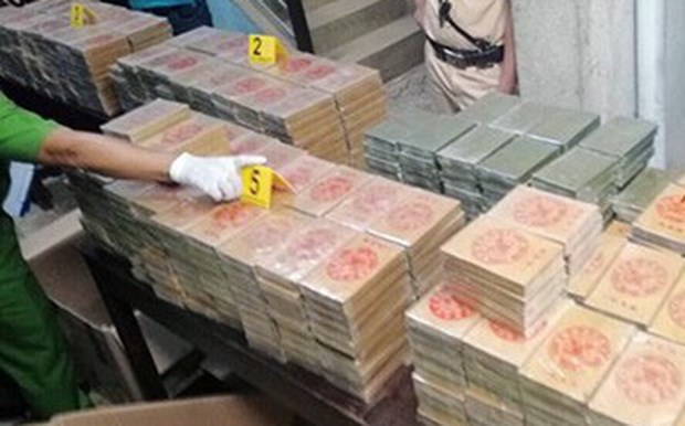 Desmantelan en Vietnam red transnacional de trafico de drogas hinh anh 1
