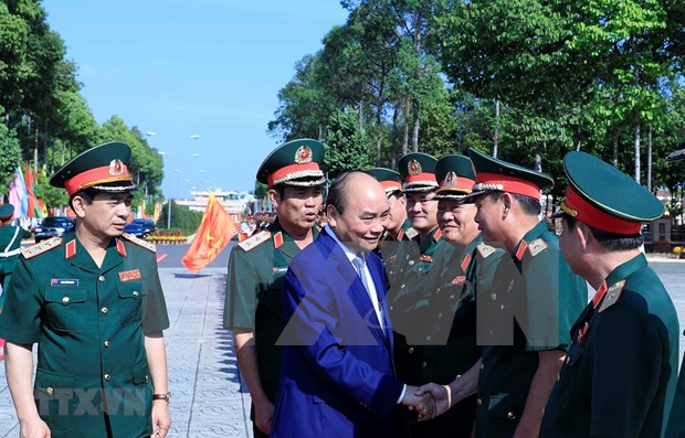 Visita premier de Vietnam Zona Militar 9 hinh anh 1