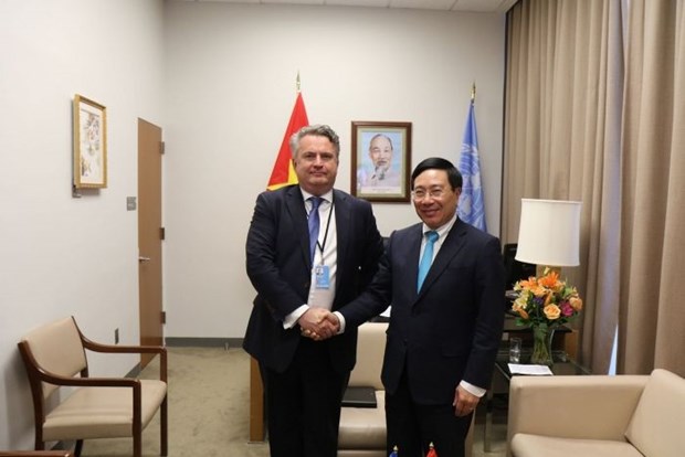 Ucrania y Vietnam por impulsar cooperacion bilateral en marco de la ONU hinh anh 1
