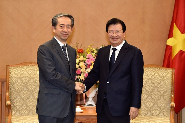 Viceprimer ministro de Vietnam recibe a embajador chino hinh anh 1