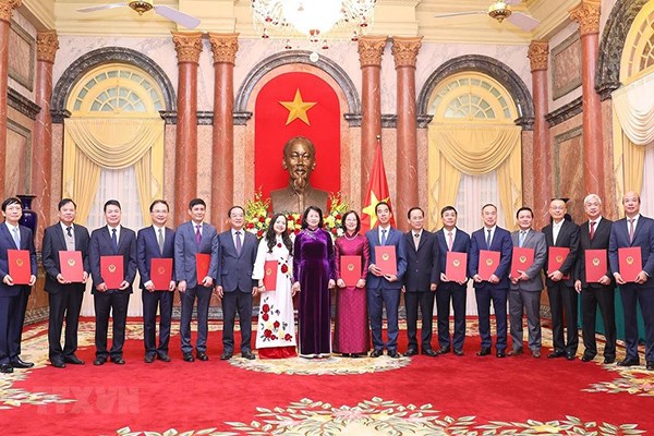 Vicepresidenta de Vietnam pide mayor desempeno de diplomaticos nacionales hinh anh 1