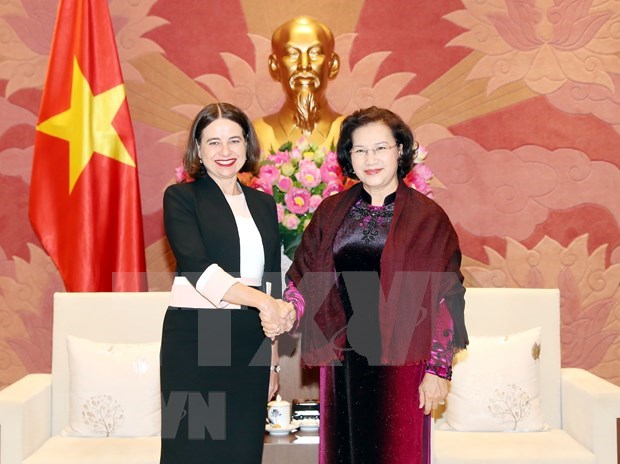 Aboga presidenta del Parlamento de Vietnam por impulso de cooperacion integral con Australia hinh anh 1