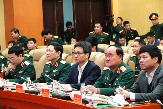 Realiza Ministerio de Defensa de Vietnam mayor ensayo de prevencion de COVID-19 hinh anh 1