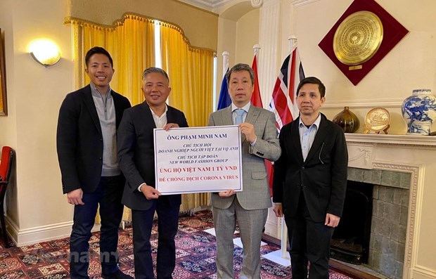 Vietnamita en Reino Unido apoya lucha antiepidemica en tierra natal hinh anh 1