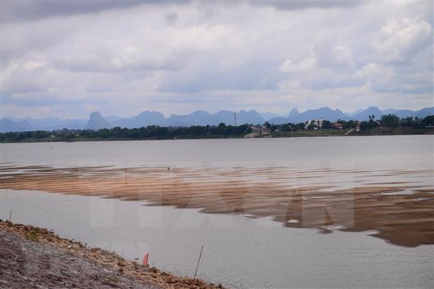 El nivel del agua del Rio Mekong se encuentra debajo de su promedio hinh anh 1