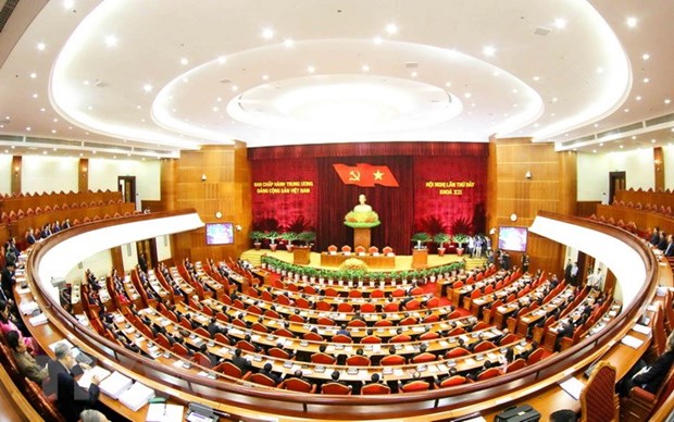 Inauguran XII pleno del Comite Central del Partido Comunista de Vietnam hinh anh 1