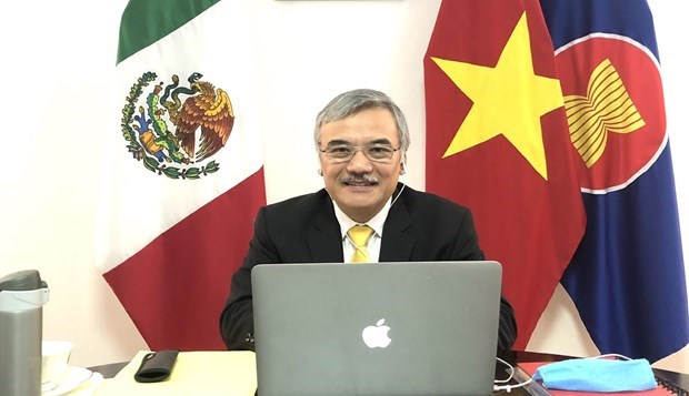 ASEAN y Mexico intercambian experiencias contra el COVID-19 hinh anh 1