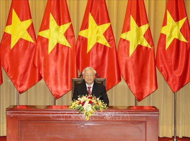 Maximo dirigente de Vietnam felicita al presidente de Mexico por 45 aniversario de nexos bilaterales hinh anh 1