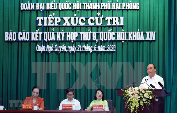 Primer ministro vietnamita sostiene contactos con votantes hinh anh 1
