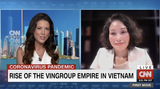 Grupo vietnamita Vingroup presentado en canal televisivo CNN hinh anh 1