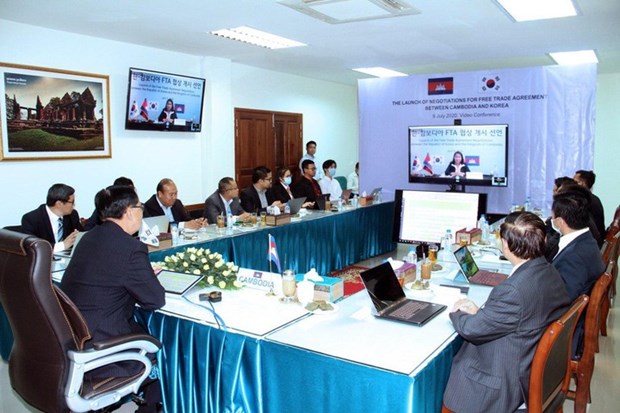 Corea del Sur y Camboya inician negociaciones sobre tratado de libre comercio hinh anh 1