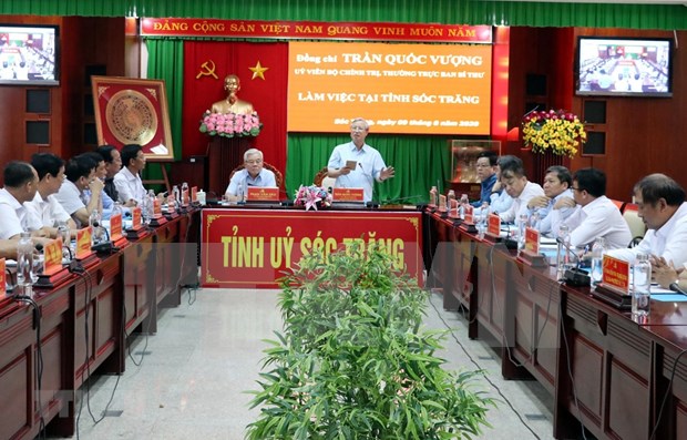 Delegacion del Comite Central del Partido de trabajo en Soc Trang hinh anh 1