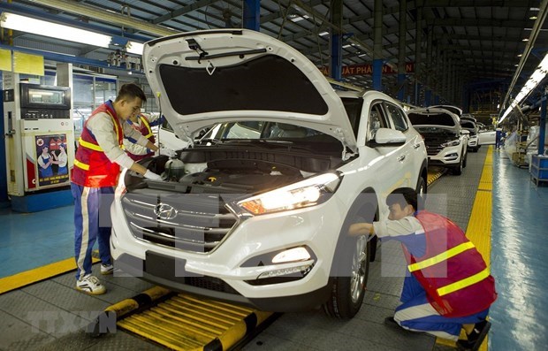 Fabricante de barcos Hyundai Vietnam exporta productos a 16 paises hinh anh 1