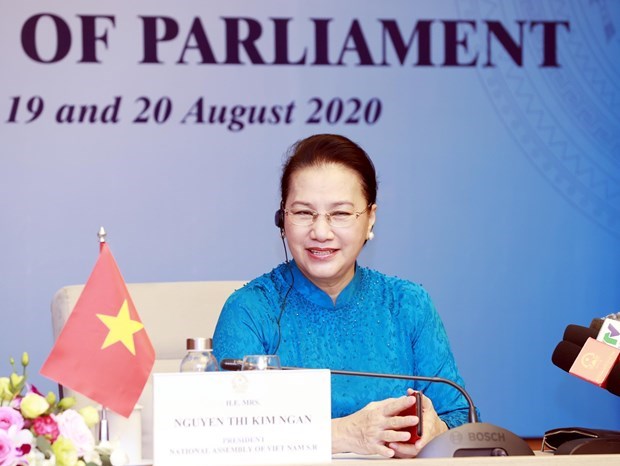 Maxima legisladora de Vietnam asiste a quinta Conferencia Mundial de Presidentes del Parlamento hinh anh 1