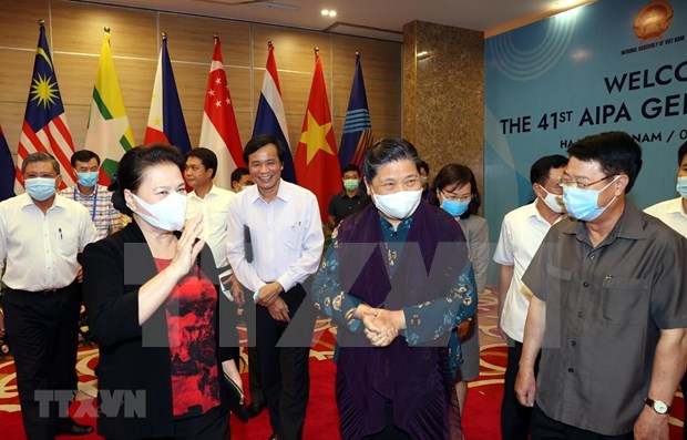 Alaban liderazgo del Parlamento de Vietnam en los esfuerzos de AIPA en la lucha antiepidemica hinh anh 1