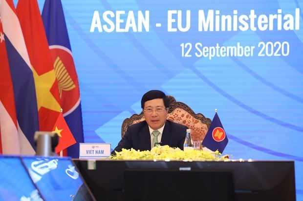 Camboya apoya elevar relaciones ASEAN-UE a asociacion estrategica hinh anh 1