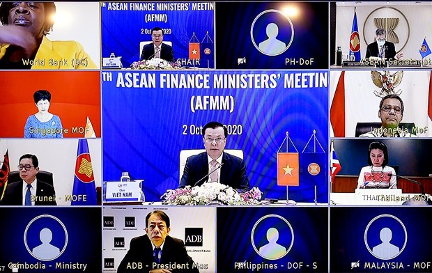 Sesiona XXIV Reunion de Ministros de Finanzas de la ASEAN hinh anh 1