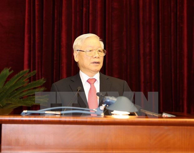 Inauguran XIII pleno del Comite Central del Partido Comunista de Vietnam hinh anh 1