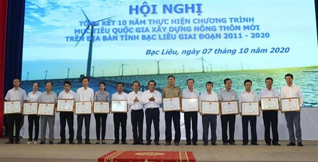 Provincia vietnamita de Bac Lieu por agilizar la construccion de nuevas zonas rurales hinh anh 1
