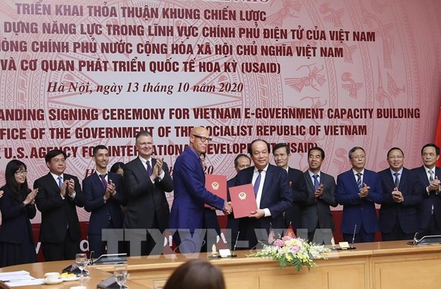 Cooperan Vietnam y Estados Unidos en construccion de gobierno electronico hinh anh 1