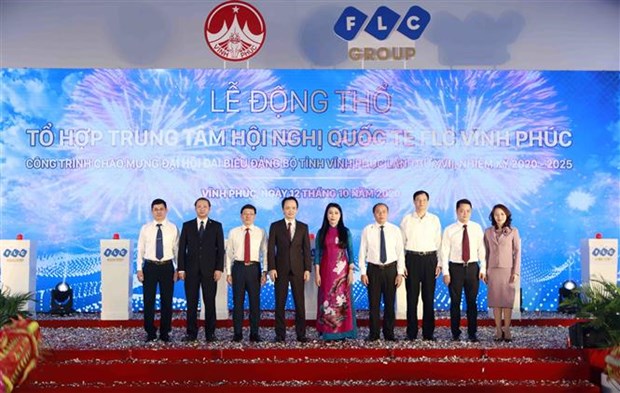 Inician en provincia vietnamita de Vinh Phuc construccion del Centro Internacional de Conferencias hinh anh 1