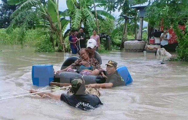 Inundaciones causan 18 muertos en Camboya hinh anh 1