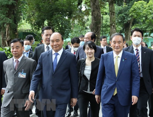 Medio japones destaca visita del primer ministro Yoshihide Suga a Vietnam hinh anh 1
