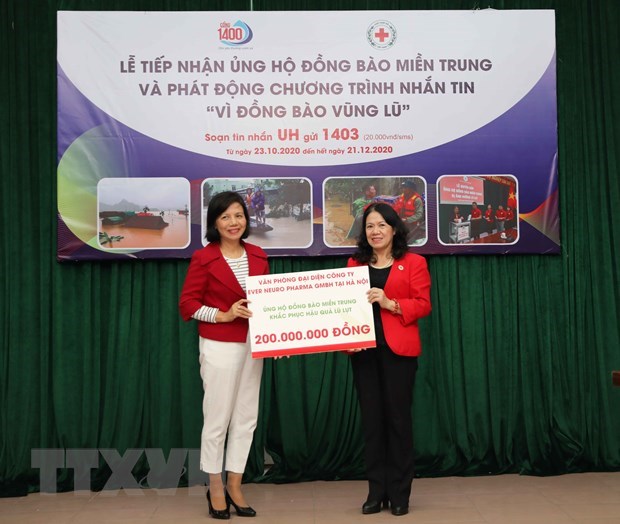 Cruz Roja de Vietnam suministra asistencia de emergencia a familias afectadas por inundaciones hinh anh 1