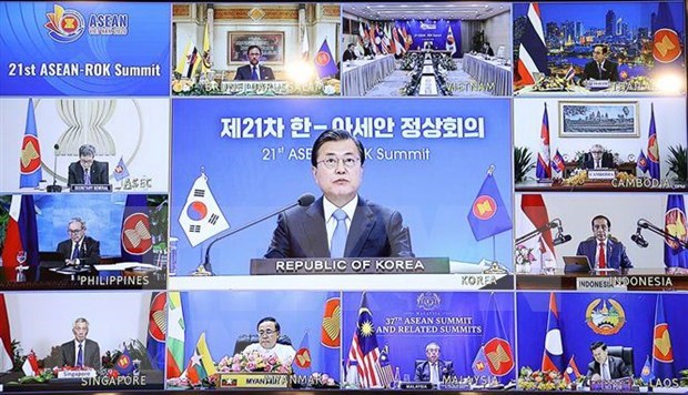 ASEAN fortalecen la asociacion estrategica con Corea del Sur y la India hinh anh 1