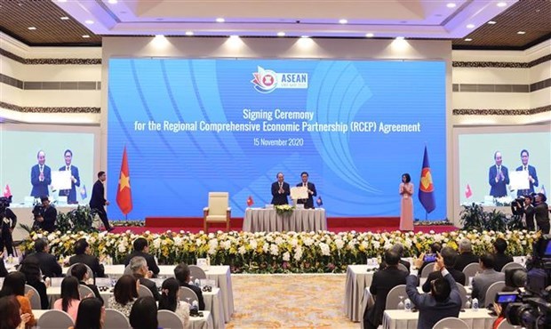 Acuerdo de Asociacion Economica Integral Regional firmado tras anos de conversaciones hinh anh 1
