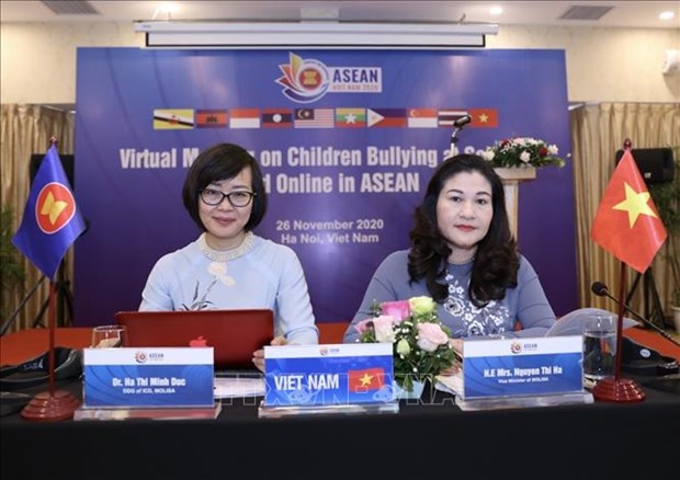 ASEAN 2020: Efectuan conferencia sobre proteccion infantil frente al acoso en las escuelas e Internet hinh anh 1