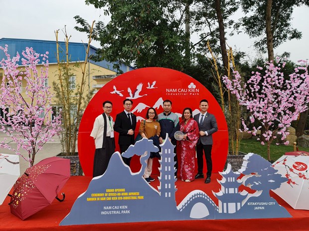 Inauguran jardin japones en provincia norvietnamita de Hai Phong hinh anh 1