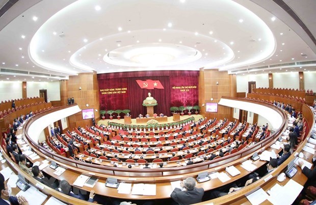 Analizan borrador de Informe Politico de XIII Congreso Nacional del Partido Comunista de Vietnam hinh anh 1